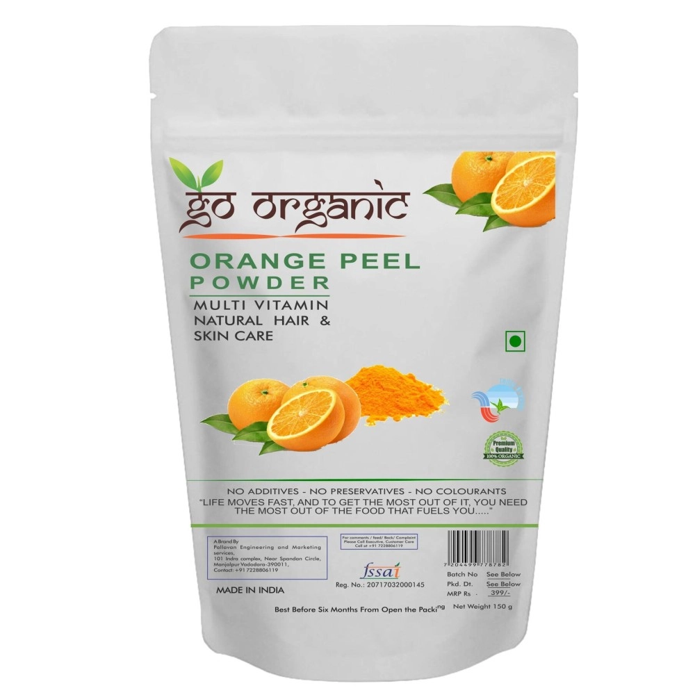 Go Organic Orange Peel Powder, 150 g