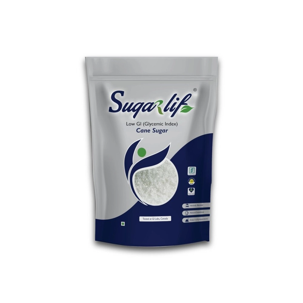 Sugarlif LOW Gi Sugar- Orignal Product of Dr. C K Nandagopalan - Herbal Cane Sugar-Free From Chemicals, Artificial Sweetener Substitute, Low Glycemic Index (1 Kg) - (Pack of 1)