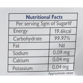 Sugarlif LOW Gi Sugar- Orignal Product of Dr. C K Nandagopalan - Herbal Cane Sugar-Free From Chemicals, Artificial Sweetener Substitute, Low Glycemic Index (1 Kg) - (Pack of 1)