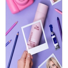 Wella Professionals Invigo Blonde Recharge Color Refreshing Shampoo, Cool Blonde 250ml, Multicolor