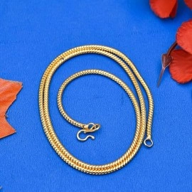 Handicraft Kottage Chain Necklace for Women (Golden)(HK-AGCM-5025-01)