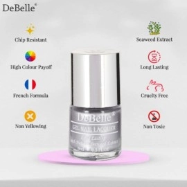DeBelle Metallic Silver Nail Polish 8 ml - (Chrome Silver)