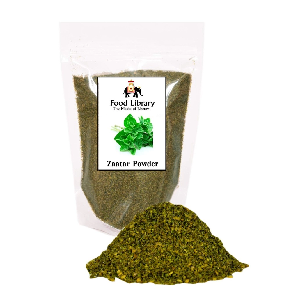 Food Library The Magic Of Nature Middle Eastern Zaatar Powder, 200g | Authentic World Flavours Seasoning | Classic Zatar Spice Blend for Salads, Breads, Marinades & Dips