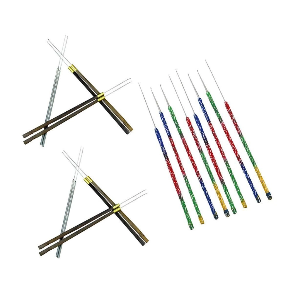 Embroiderymaterial Aari Embroidery Needles Combo Pack for Beading and Embroidery Purpose (Multicolour, Pack of 20 Pieces)