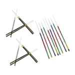 Embroiderymaterial Aari Embroidery Needles Combo Pack for Beading and Embroidery Purpose (Multicolour, Pack of 20 Pieces)