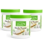 Zevic Stevia Sugar Free Powder | Zero Calories & Vegan | 100% Natural Stevia Sweetener Sugar Free White Powder | Keto & Diabetic Friendly Sweetener - 200g (Pack of 3)