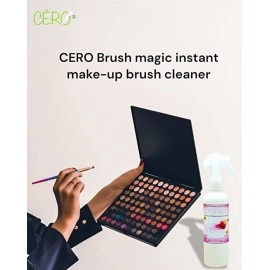 CERO Makeup Brush Cleaner Spray - Quick-Dry, No-Rinse Formula for Deep Cleaning, Effectively Removes Residue, Oil & Bacteria, Safe for All Brush Types (200ml)