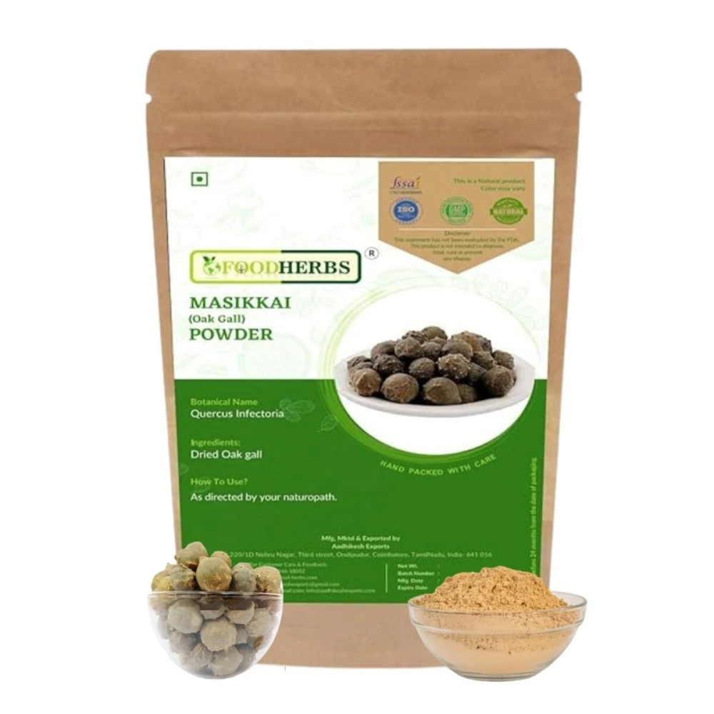 Foodherbs Majuphal/Quercus Infectoria/Masikkai Powder (100 gm)