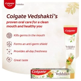 Colgate Swarna Vedshakti Toothpaste (200g, Pack of 4)