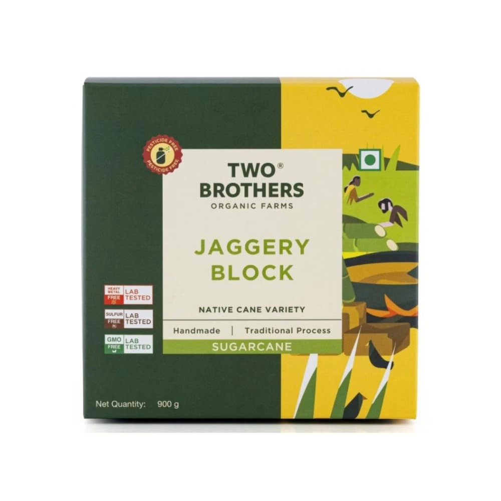 TWO BROTHERS Sugarcane Jaggery Block 900 gms