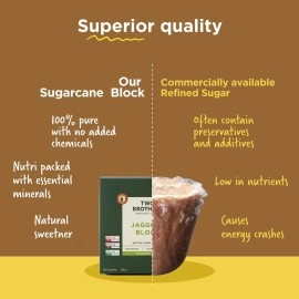 TWO BROTHERS Sugarcane Jaggery Block 900 gms