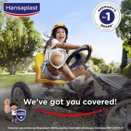 Hansaplast Regular Bandage strips, Bandage for cuts & wounds | Breathable fabric, 100 strips, skin colour