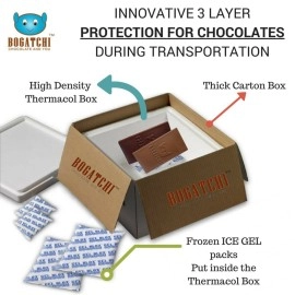 BOGATCHI Happy Mother\'s Day Theme Thanks MOM Chocolate Box - 12 Pieces