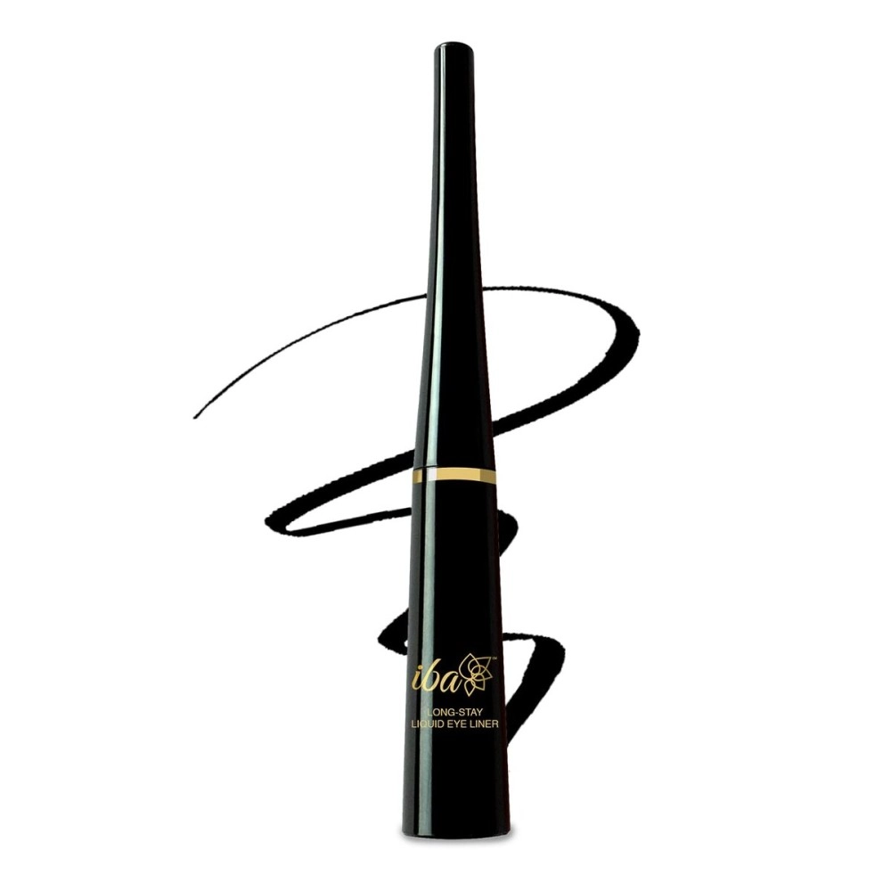 Iba Long Stay Liquid Eyeliner, Jet black, 6.5ml
