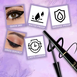 Iba Long Stay Liquid Eyeliner, Jet black, 6.5ml