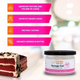 CCDS Sponge Gel Especially Useful When Making Eggless Cakes, 125gm Cooking Food Baking