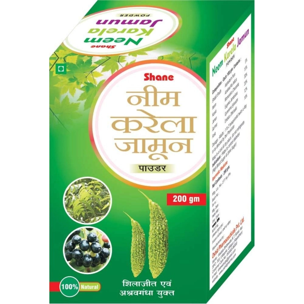 Shane Neem Karela Jamun Powder, (Pack of 1)