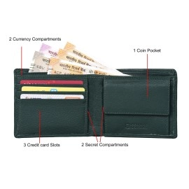 URBAN FOREST Dexter Leather Wallet For Men - Green