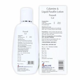 Parasoft Cal Calamine lotion Enriched with Aloe vera & Rose oil For Face & Body Skin Rashes Anti-Itch Soothing Lotion for Summer Rashes, Sunburn, Irritated Skin Prickly Heat & Insect bites- 70 ML