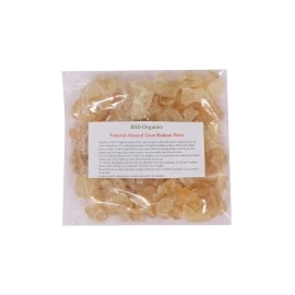 BSD Organics Natural Almond Gum/Badam Pisin/Badam Gum/Gondh Katira for ice cream, milk shakes, Jigarthanda, Body coolant, Natural Jelly,Tasty & delicious drink,and more-75 grams