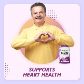 HealthyHey Nutrition CoQ10 105mg with Bioperine -Supports Heart Health - 60 Veg Capsules