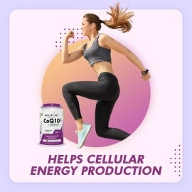 HealthyHey Nutrition CoQ10 105mg with Bioperine -Supports Heart Health - 60 Veg Capsules