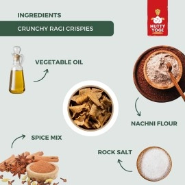 Nutty Yogi Ragi Chips | Healthy and tasty | Crunchy | 100gm (Pack of 2)