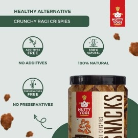 Nutty Yogi Ragi Chips | Healthy and tasty | Crunchy | 100gm (Pack of 2)