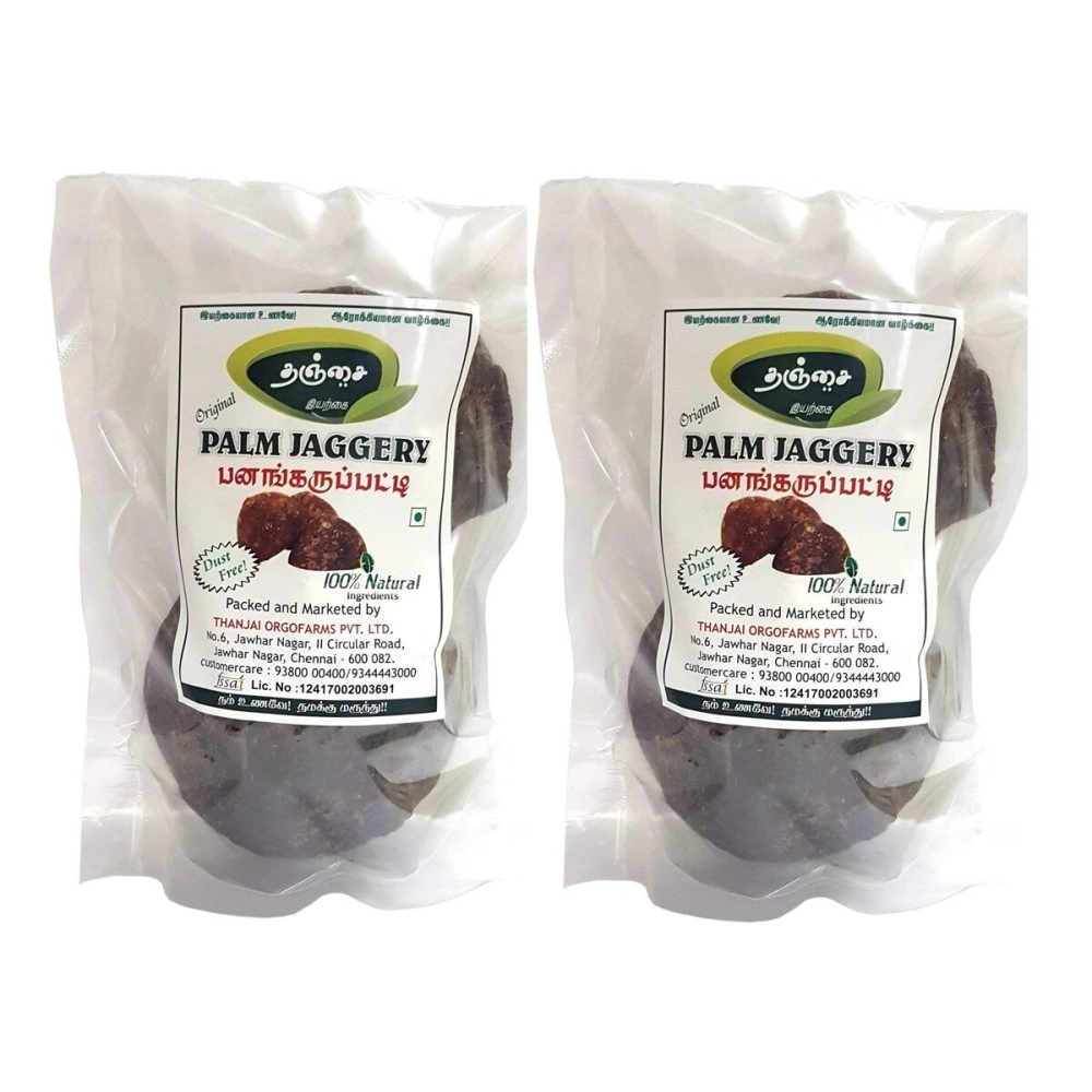 Thanjai Natural Pure Natural Palm Jaggery 1000 Grams 100% Natural (No Added Sugar, No Impurities, No Added Colour, No Added Preservatives)