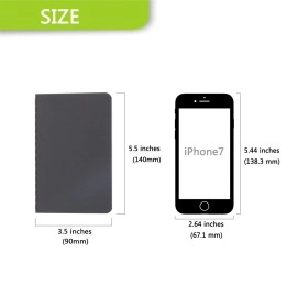 TWONE Softcover Pocket Notebook Set - 3.5 x 5.5 - 6 Pack - 30 Sheets - 60 Lined Pages - Perfect for the Traveler or Author