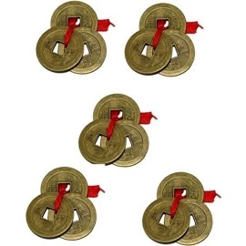 GJ Grand Jhaiji Feng Shui 5 Set of 3 Wealth Coins ..