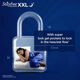 Stayfree Advanced All Night Sanitary Napkins (28 Count, XL)