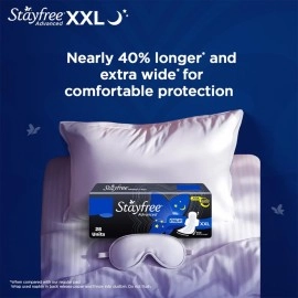 Stayfree Advanced All Night Sanitary Napkins (28 Count, XL)
