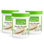 Zevic Stevia Sugar Free | Zero Calories Stevia | Vegan & Keto | 100% Natural Sweetener | Sugar Substitute Natural | Diabetic Friendly - 900g (300g x 3)