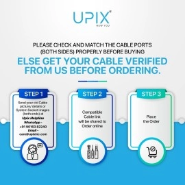 Upix Premium 3.5mm Stereo Audio Male to 2RCA Male (EP to 2RCA) 3 Yards - Connects Mobile and Home Theatre, Black