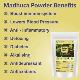 Neotea Mahua Chilka Powder | Madhuca Longifolia | Pure Natural Dried Mahua Flower | Mohwa Fruit Powder | Indian Butter Tree | Illipe | Ippa | Digestive Health | Skin Care | Energy Booster | 100%