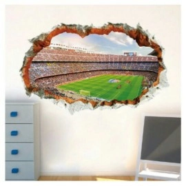 Univocean Football Stadium 3D Wall Poster, Wallpaper, Wall Sticker Home Decor Stickers for bedrooms, Living Room, Hall, Kids Room, Play Room