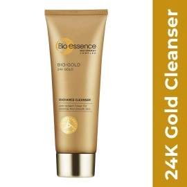 Bio Essence 24K Gold Radiance Face Cleanser, Niacinamide Face Wash for Women, Collagen Amino Acid, Hydrating Face Cleanser for Glowing Skin, Ideal for All Skin Types, Antioxidant, Anti Ageing, 100g