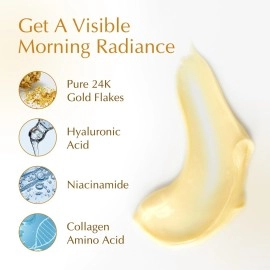 Bio Essence 24K Gold Radiance Face Cleanser, Niacinamide Face Wash for Women, Collagen Amino Acid, Hydrating Face Cleanser for Glowing Skin, Ideal for All Skin Types, Antioxidant, Anti Ageing, 100g