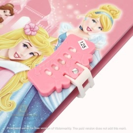 SHREE TECHNESH Angel Printed Secret Personal Lock Dairy with 3D Gel Pen for Girl\'s (Pink)