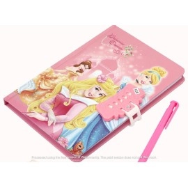 SHREE TECHNESH Angel Printed Secret Personal Lock Dairy with 3D Gel Pen for Girl\'s (Pink)