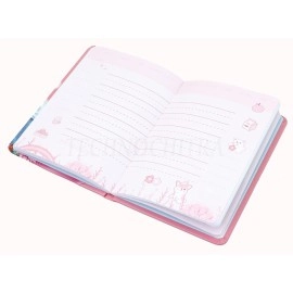 SHREE TECHNESH Angel Printed Secret Personal Lock Dairy with 3D Gel Pen for Girl\'s (Pink)