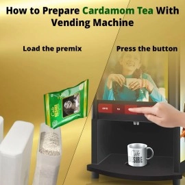Cafe DESIRE I DRINK SUCCESS Instant Cardamom Tea Premix (1 kg) | 3 in 1 Tea | Milk not required | Rich taste as Home-made | Just add hot water | Use manually and also Suitable for all Vending Machines