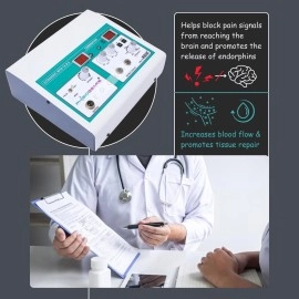 Physio Solutions Electro Physiotherapy Combination TENS with Ultrasonic Machine Combo with one year replacement warranty along with user manual for guidlines