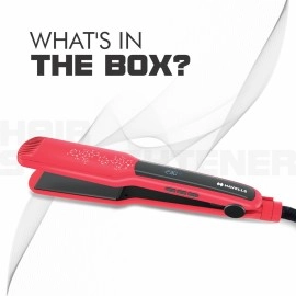 Havells HS4121 Wide plate temperature control hair straightener (Red) - Version May Vary