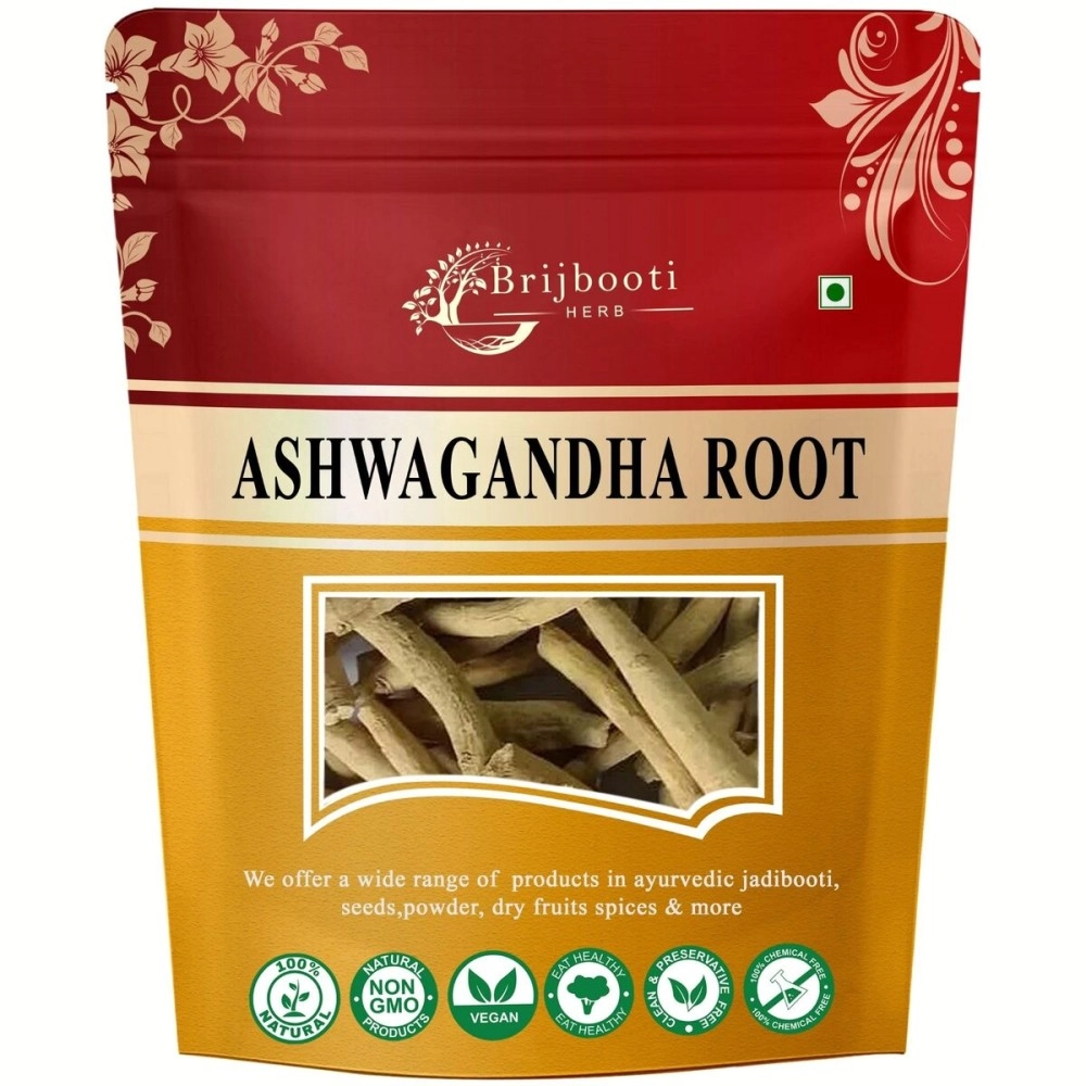BIRJU MAHAVIR Natural Withania Somnifera Ashwagandha Root (100g)