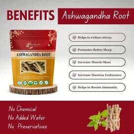 BIRJU MAHAVIR Natural Withania Somnifera Ashwagandha Root (100g)