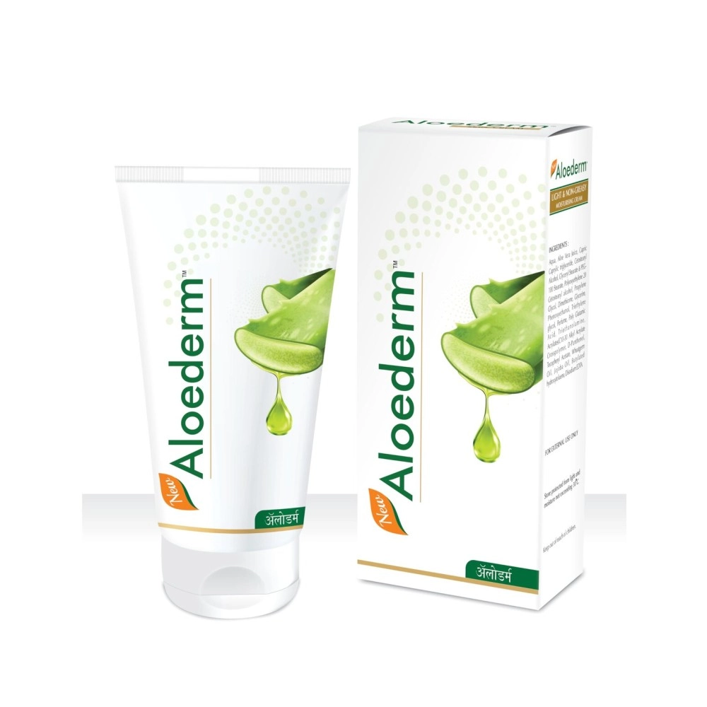 Aloederm Skin Cream for treating Dry Skin|Cold Processed Aloevera | Delays Ageing - 50 gm