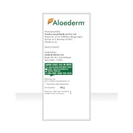 Aloederm Skin Cream for treating Dry Skin|Cold Processed Aloevera | Delays Ageing - 50 gm