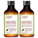 Jiva Neem Syrup 200ml | 100% Ayurvedic Formula | Purifies Blood & Improves Circulation | Helps With Acne, Pimples, Itching And Blisters | Controls Body Heat (Pack of 2)